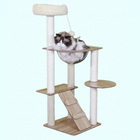 ستاند وخرمشة خشب للقطط